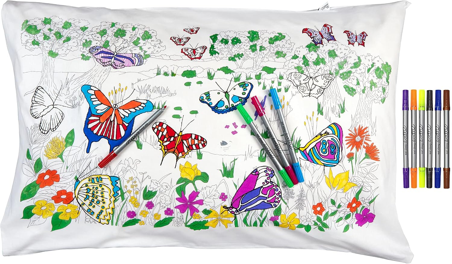 Eatsleepdoodle Color-Your-Own Cotton Pillowcase