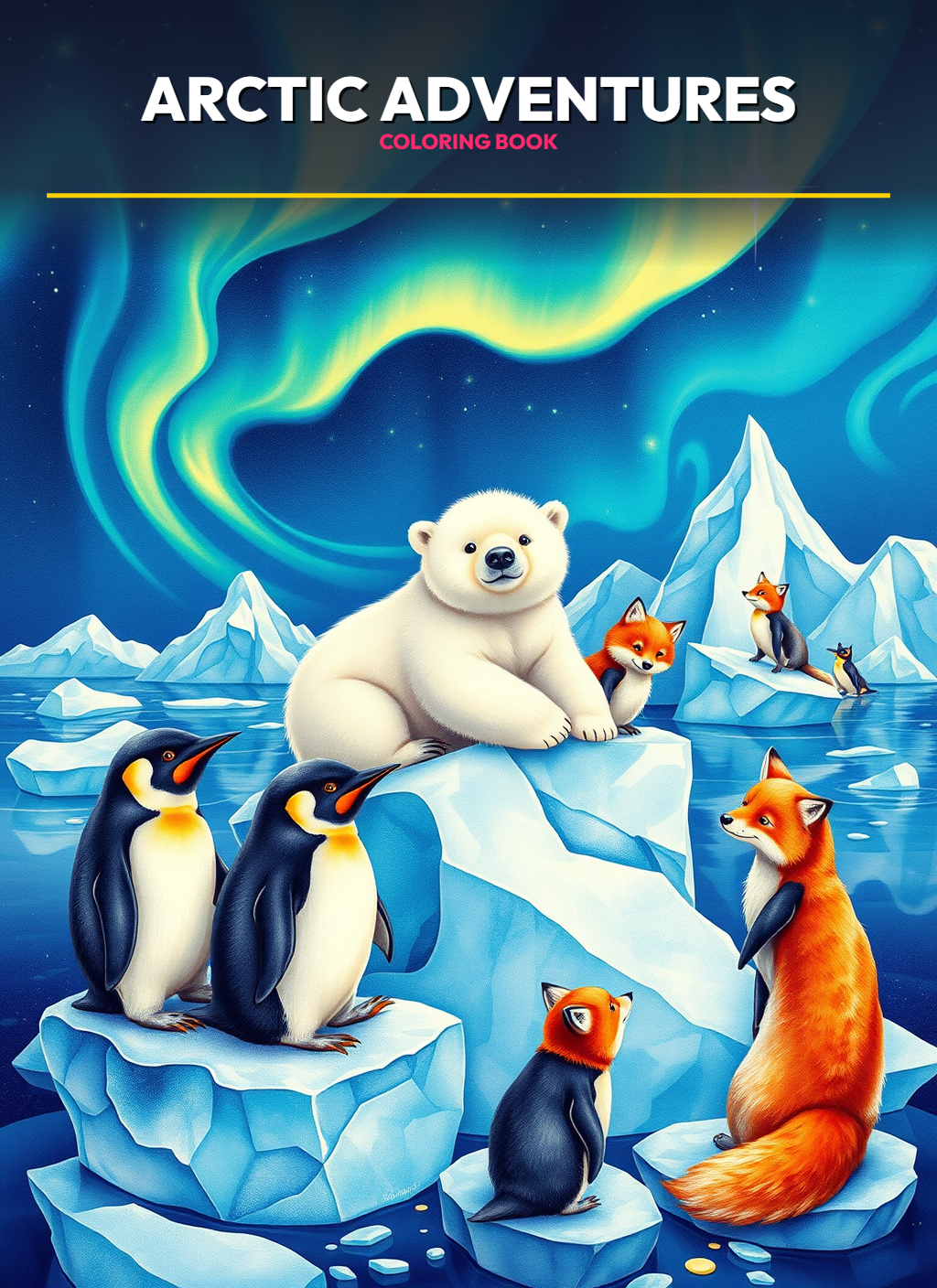 Whimsical Animals: Arctic Adventures Coloring Pages