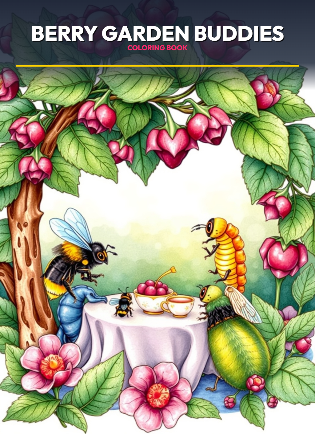 Tiny Food Friends – Berry Garden Buddies Coloring Pages