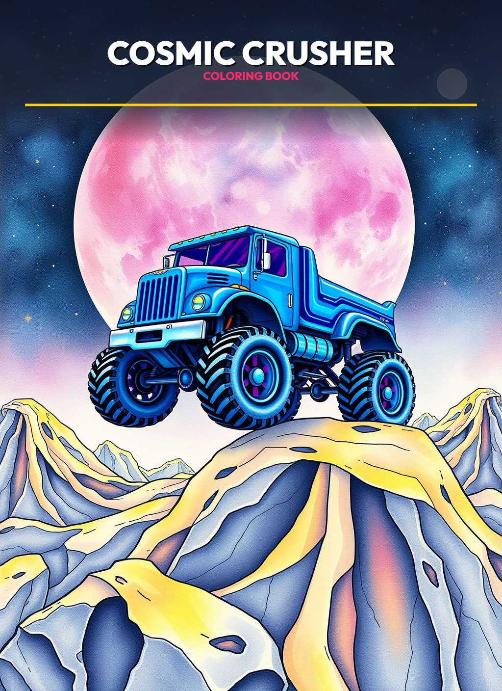 Monster Trucks – Cosmic Crusher Trucks Coloring Pages