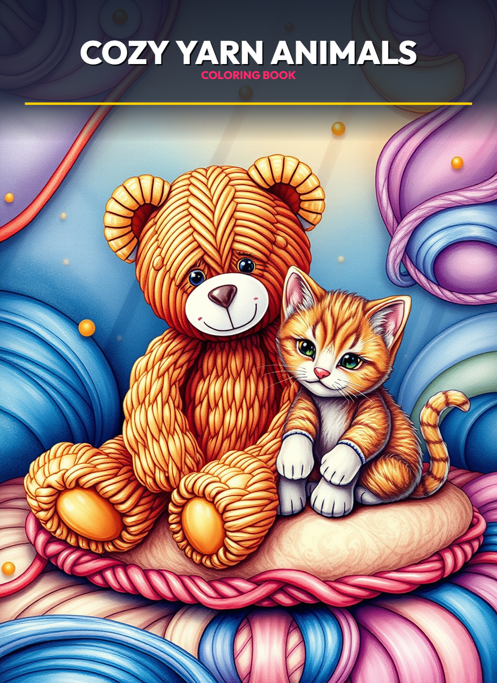 Cozy Yarn Animals Coloring Pages