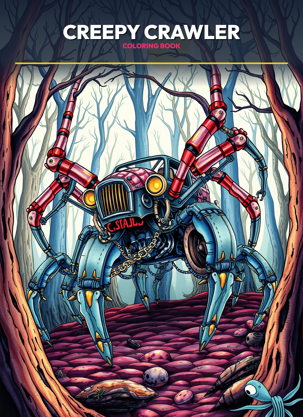 Monster Trucks – Creepy Crawler Trucks Coloring Pages