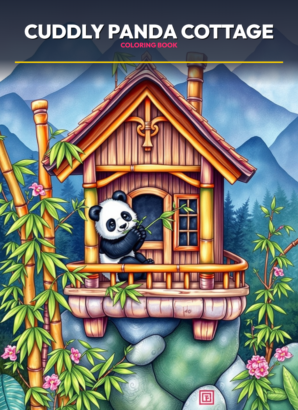Cuddly Cottage Collection: Duckling & Panda Hideaways Coloring Pages