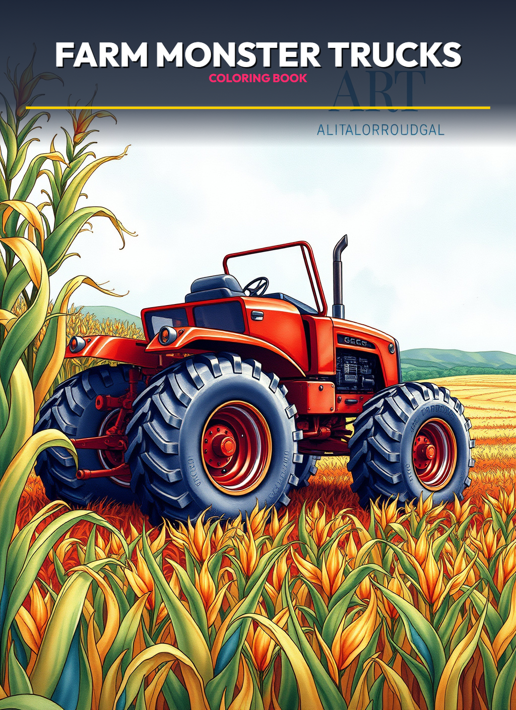 Farm Monster Trucks Coloring Pages