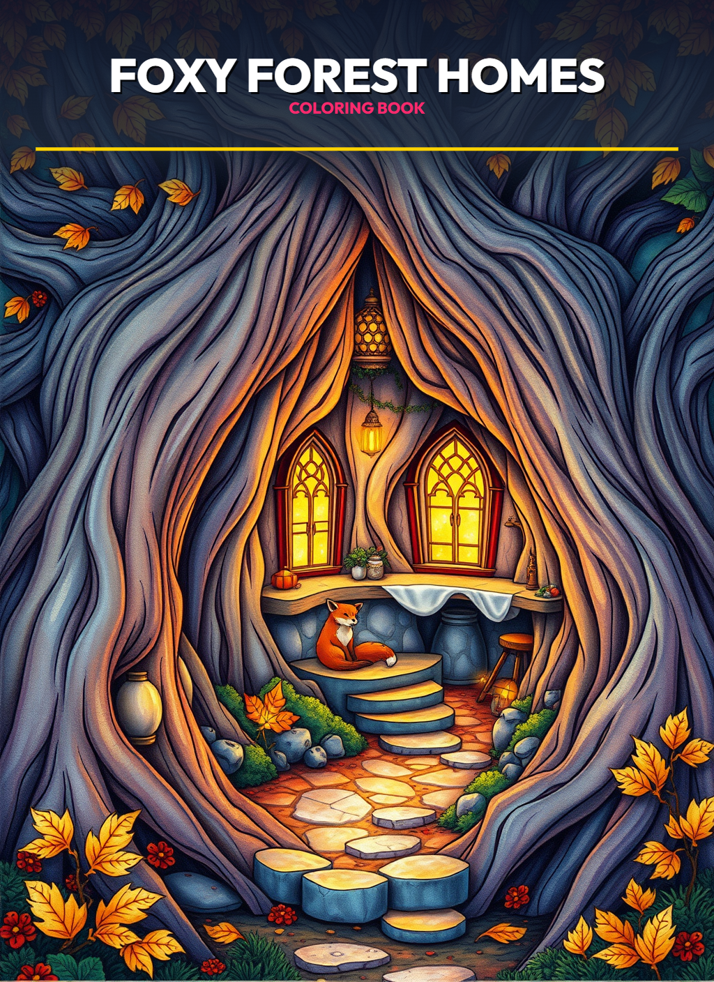 Cuddly Cottage Collection: Foxy Forest Homes Coloring Pages