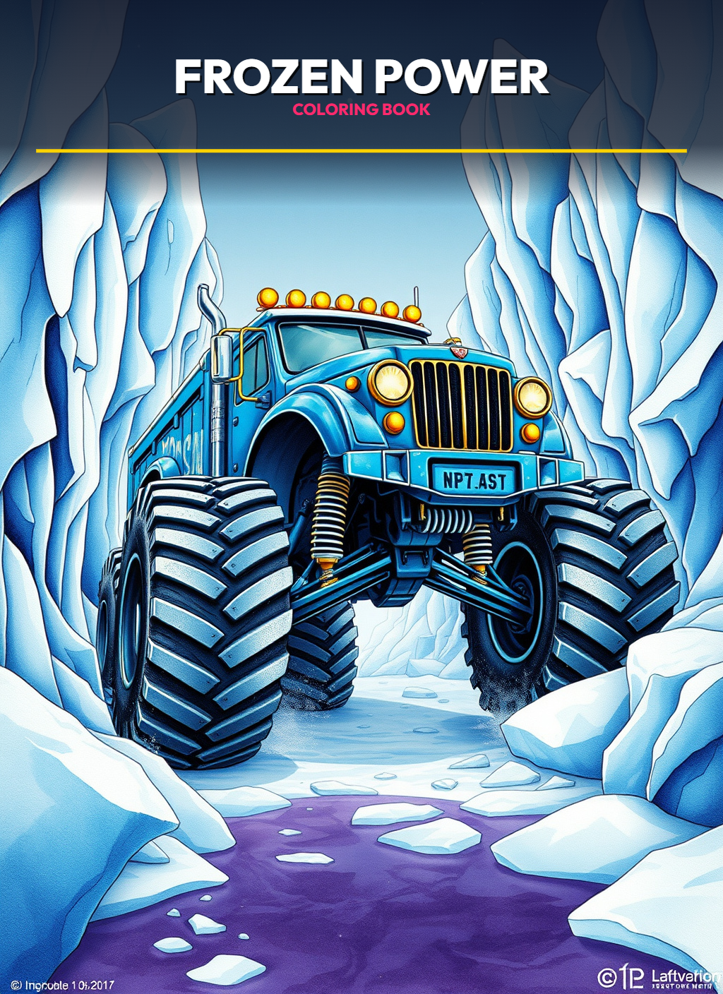 Monster Trucks – Frozen Power Trucks Coloring Pages