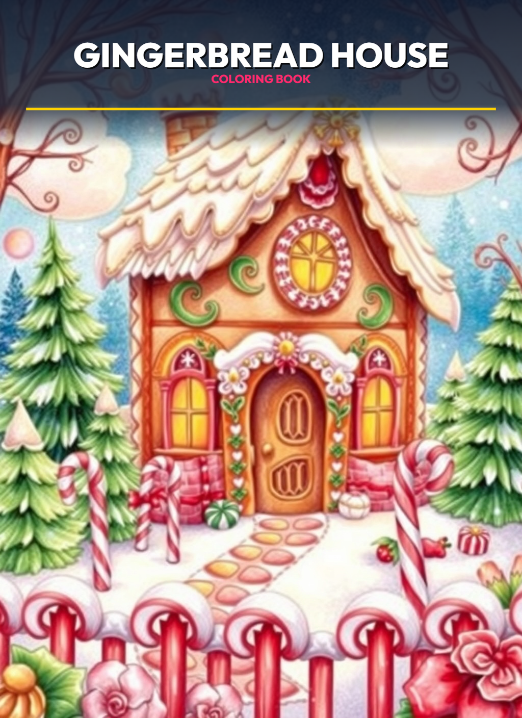 Gingerbread House – Mini Edition Coloring Pages