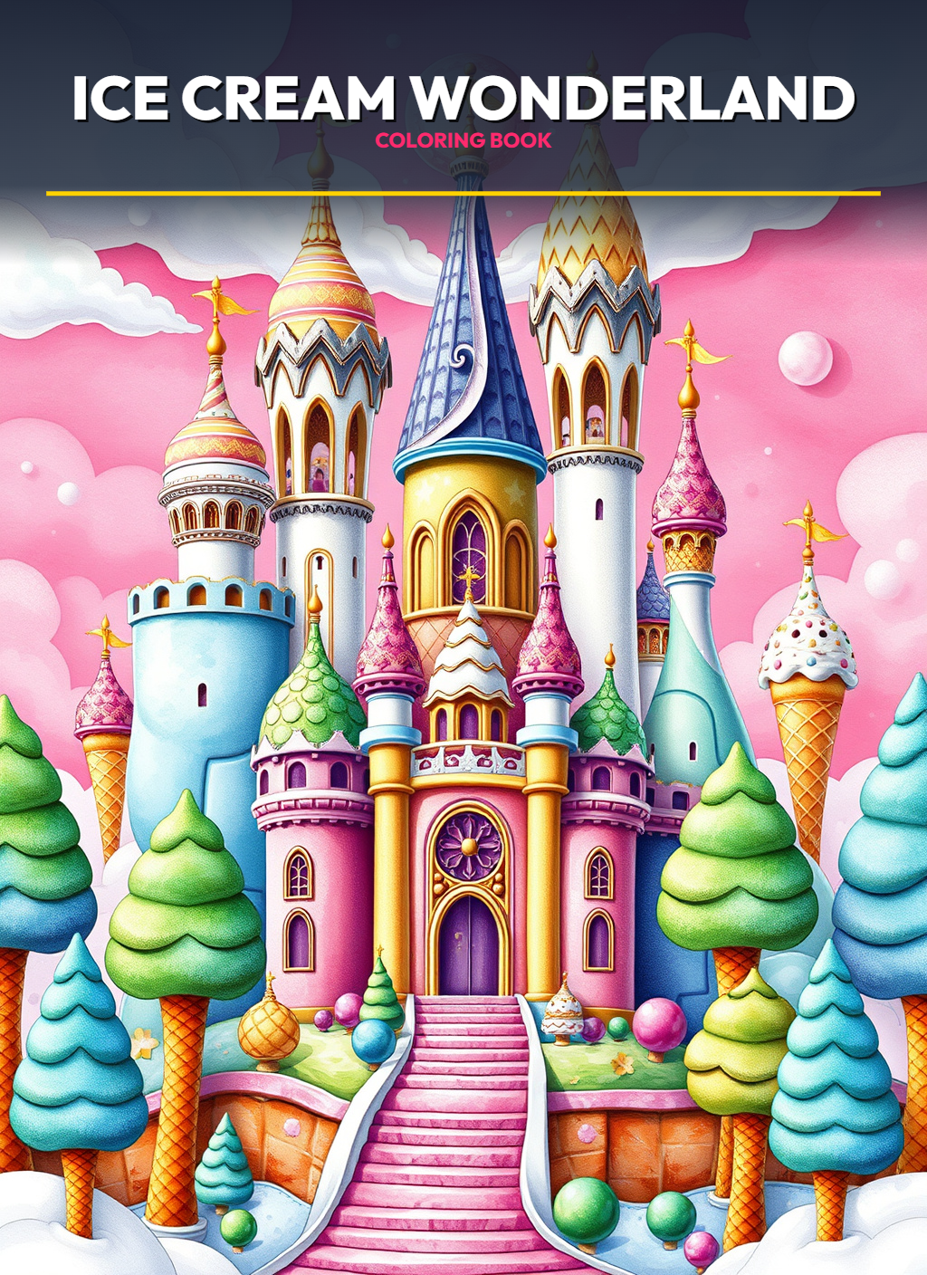 Ice Cream Wonderland Coloring Pages