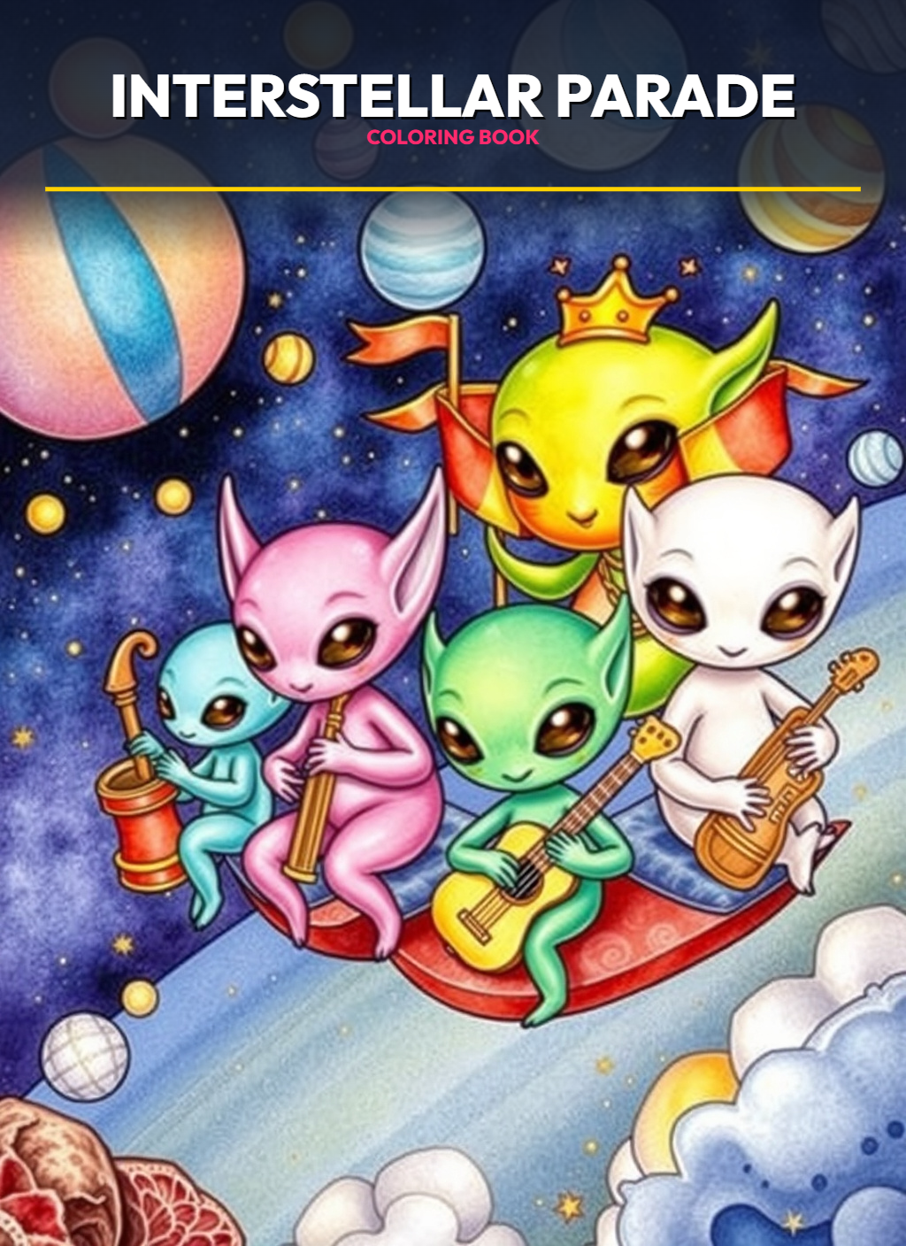 Space Adventures: Interstellar Parade Coloring Pages