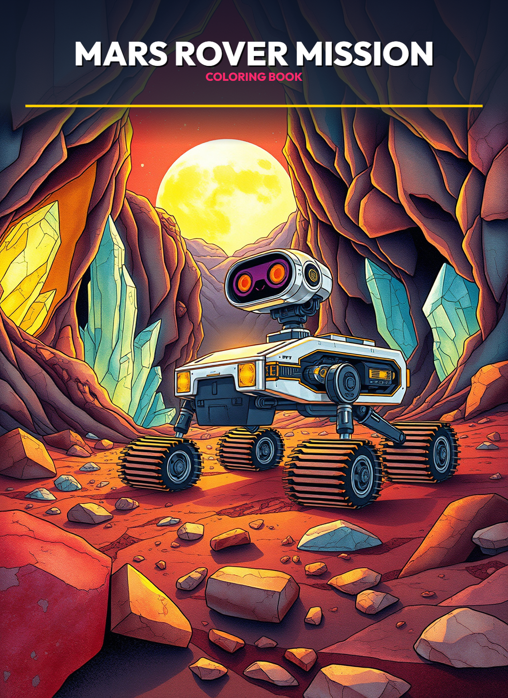 Space Adventures: Mars Rover Mission Coloring Pages