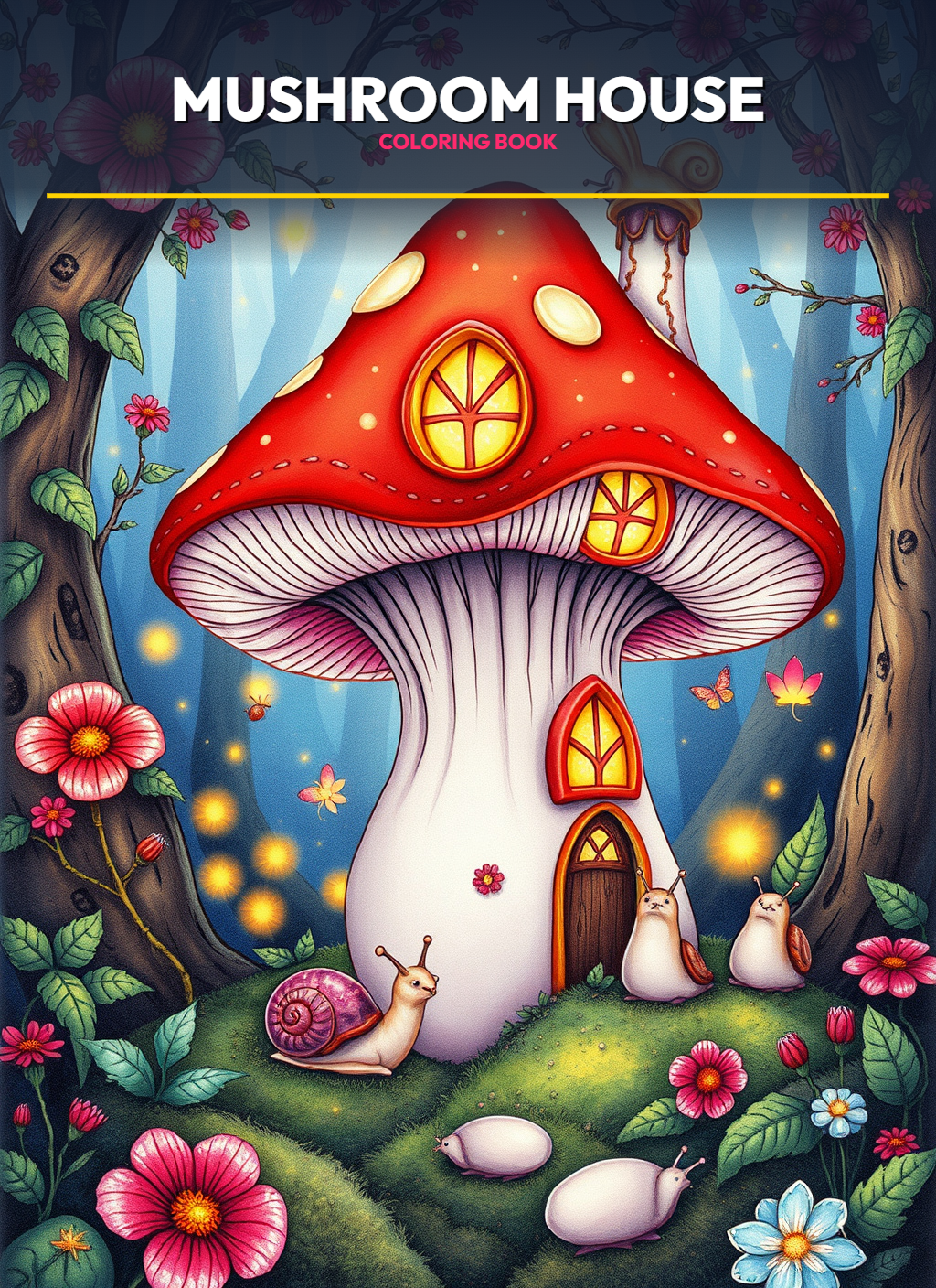 Mushroom House – Mini Edition Coloring Pages