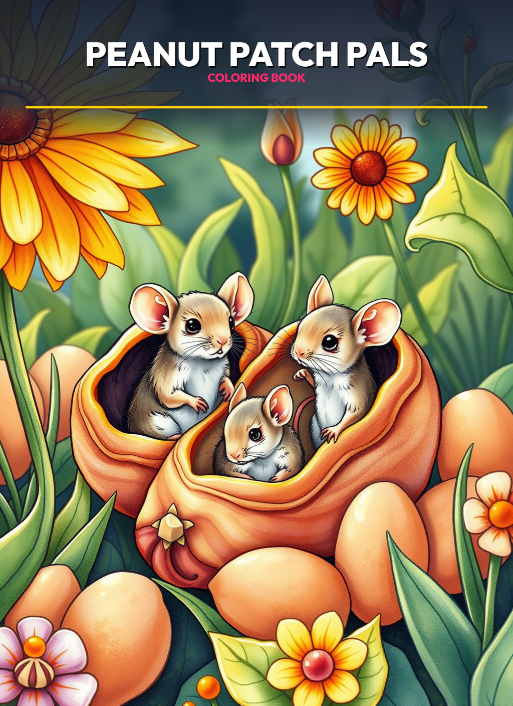 Tiny Food Friends – Peanut Patch Pals Coloring Pages