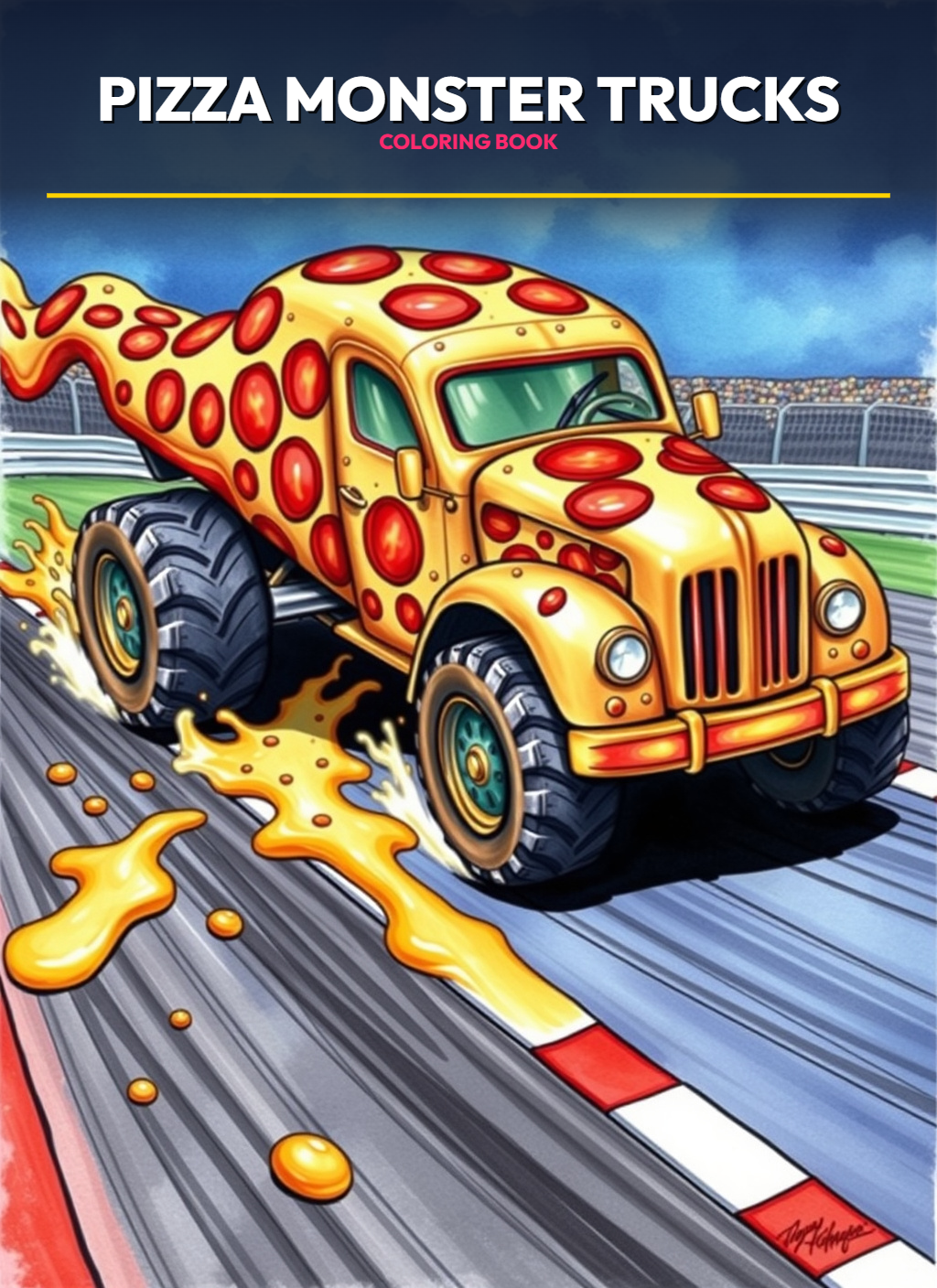 Monster Trucks – Pizza Prowler Trucks Coloring Pages