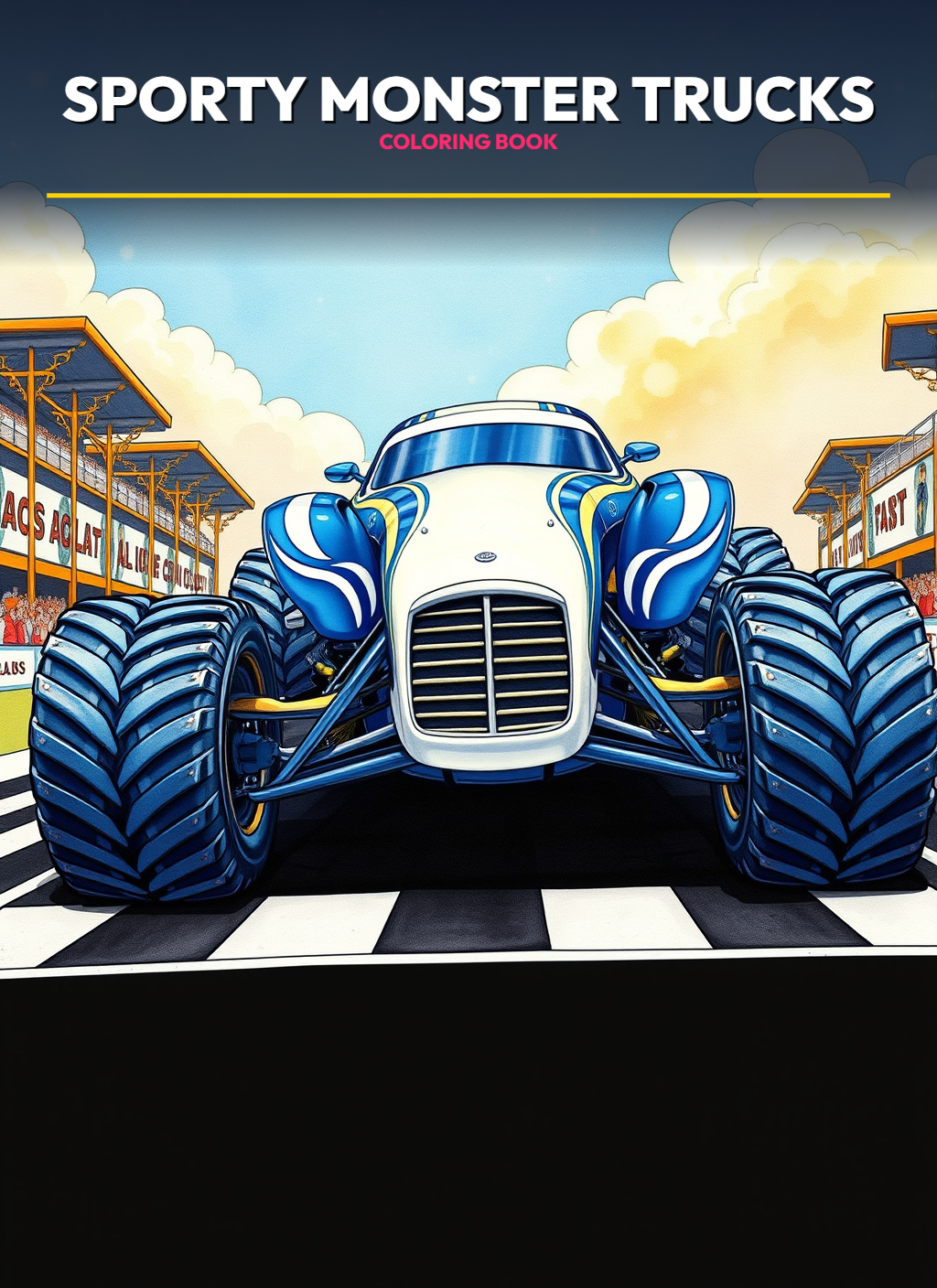Monster Trucks – Sporty Sprinter Trucks Coloring Pages