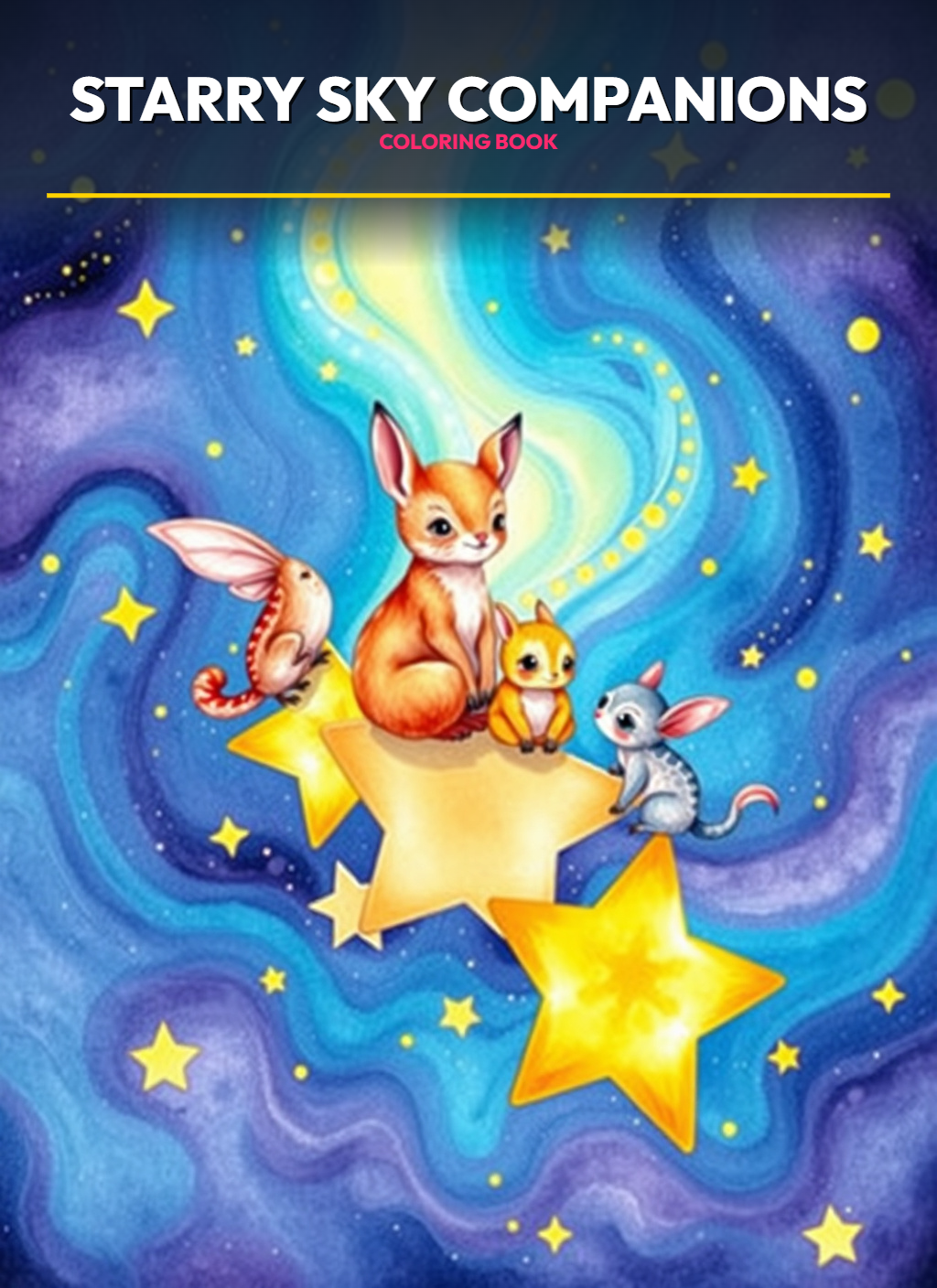 Tiny World: Starry Sky Companions Coloring Pages