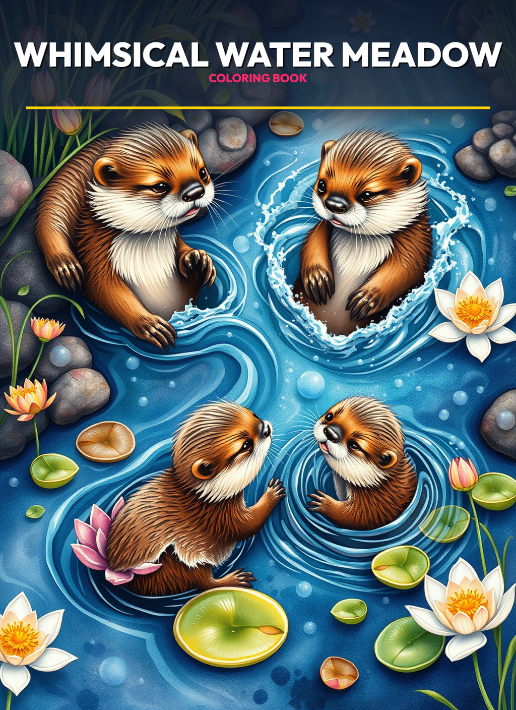Whimsical Water Meadow Animals Coloring Pages