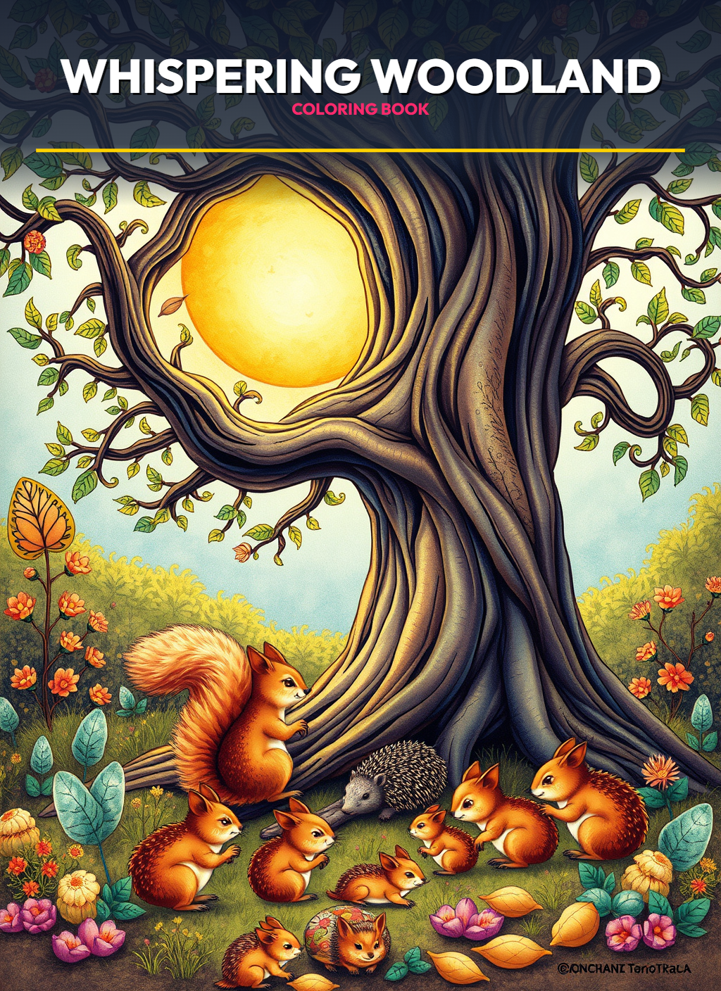 Tiny World: Whispering Woodland Creatures Coloring Pages