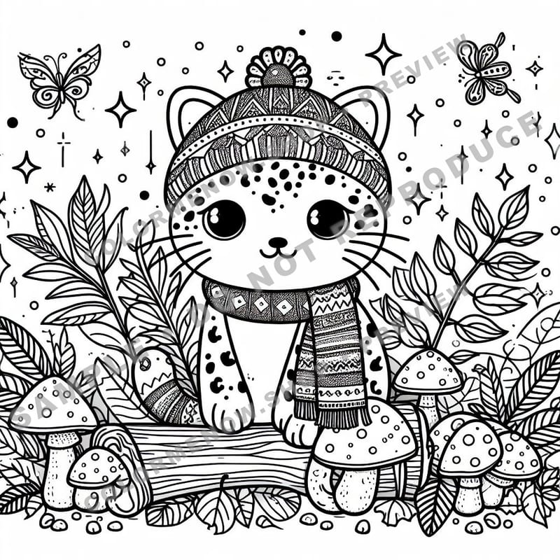 Woodland Animals Mandala Coloring Pages - Sample Page 2